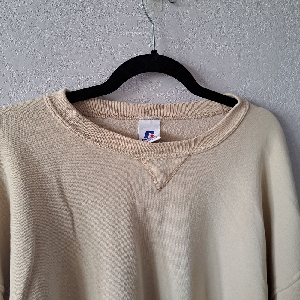 Russell Athletic Beige Crewneck Sweatshirt - Picture 2 of 6
